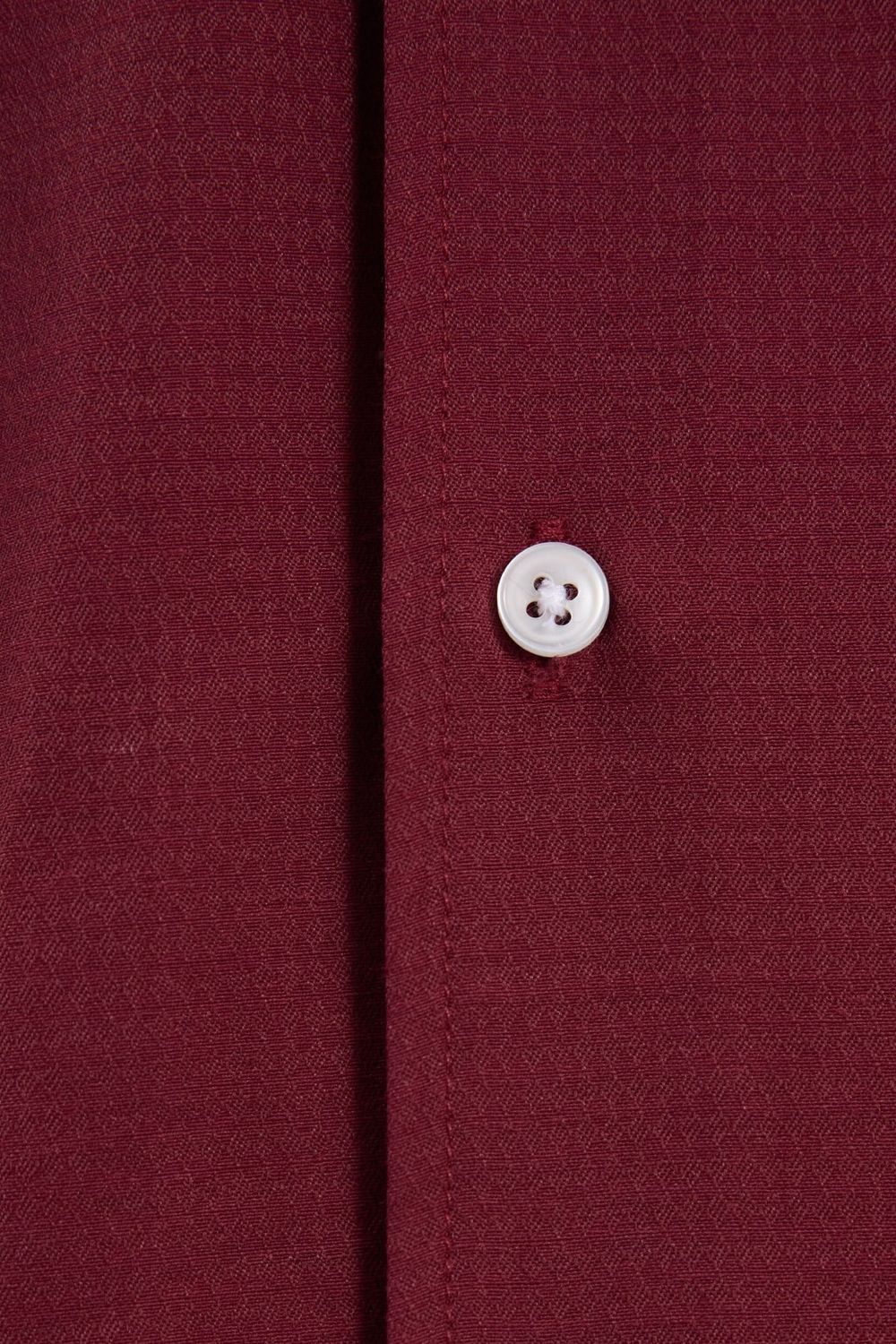 Erkek Regular Fit Klasik Kesim Pamuklu Kolay Ütü Armürlü Bordo Gömlek