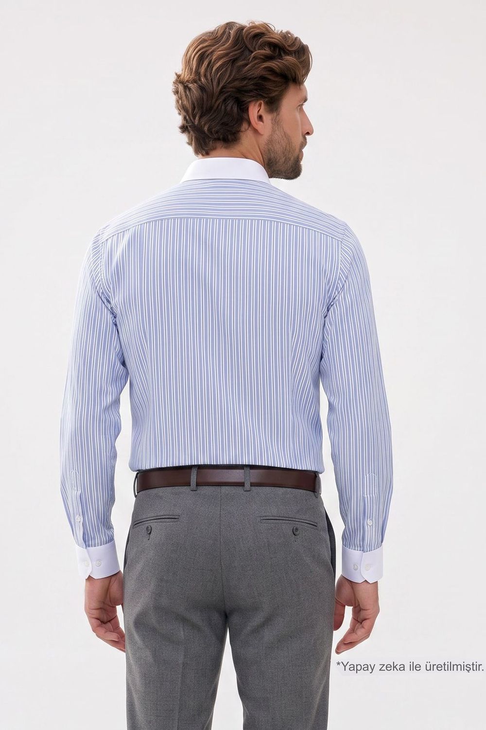 REGULAR FIT LONG SLV STRIPE PADE GÖMLEK