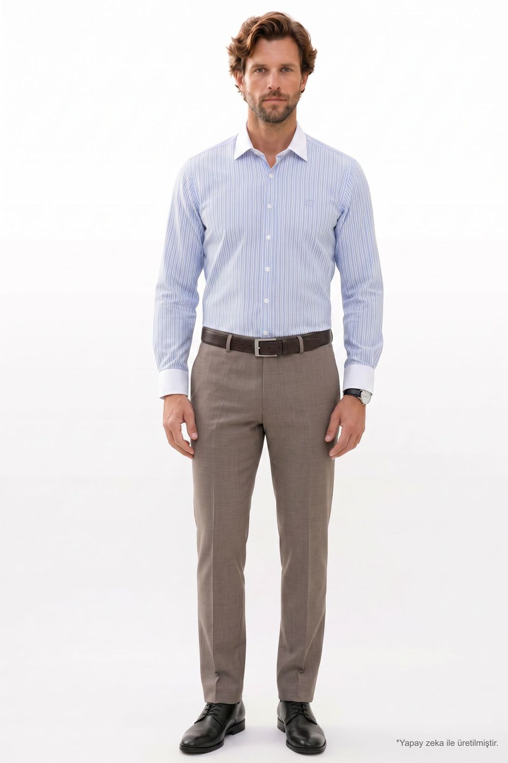 REGULAR FIT LONG SLV STRIPE PADE GÖMLEK