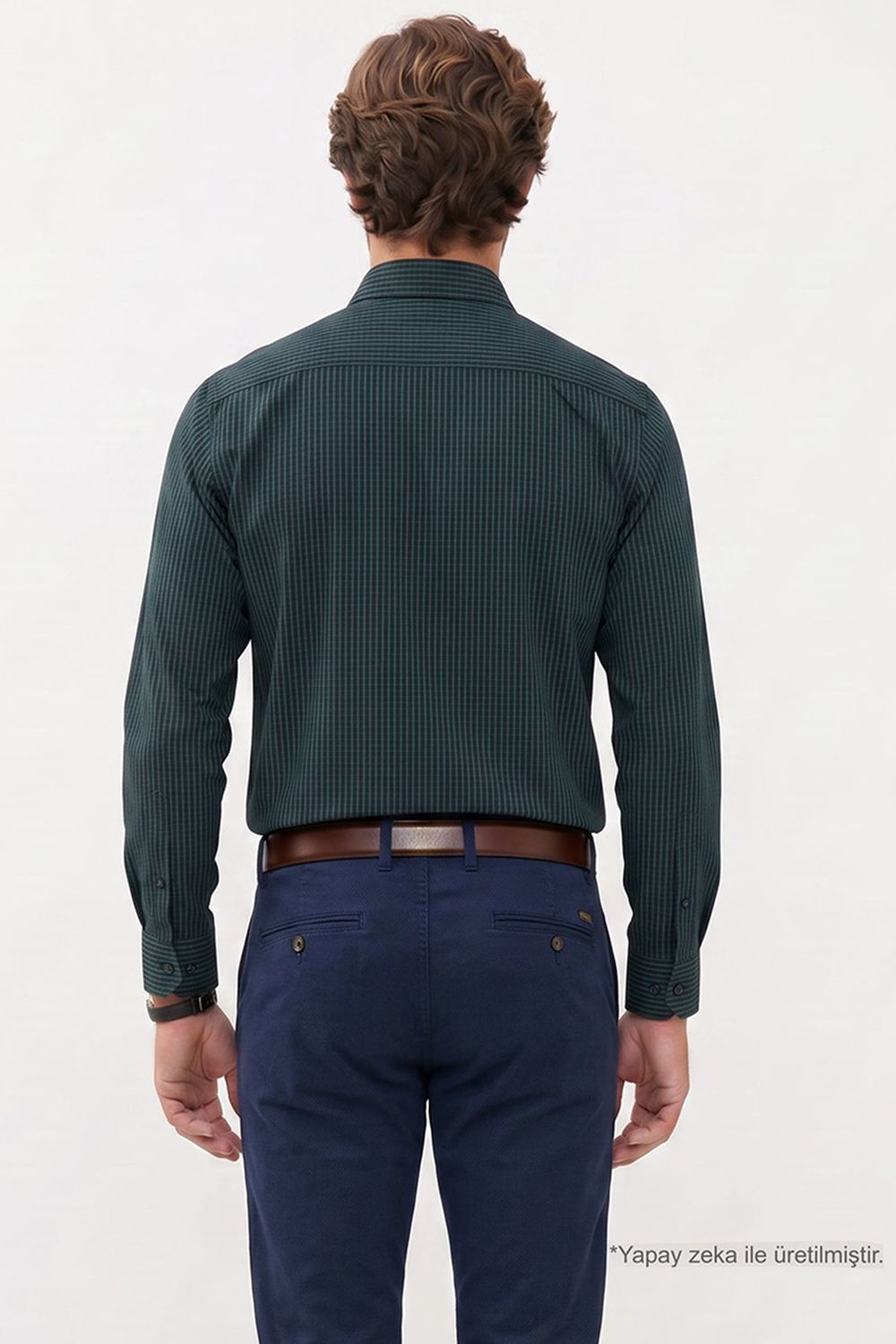 REGULAR FIT LONG SLV STRIPE STN GÖMLEK