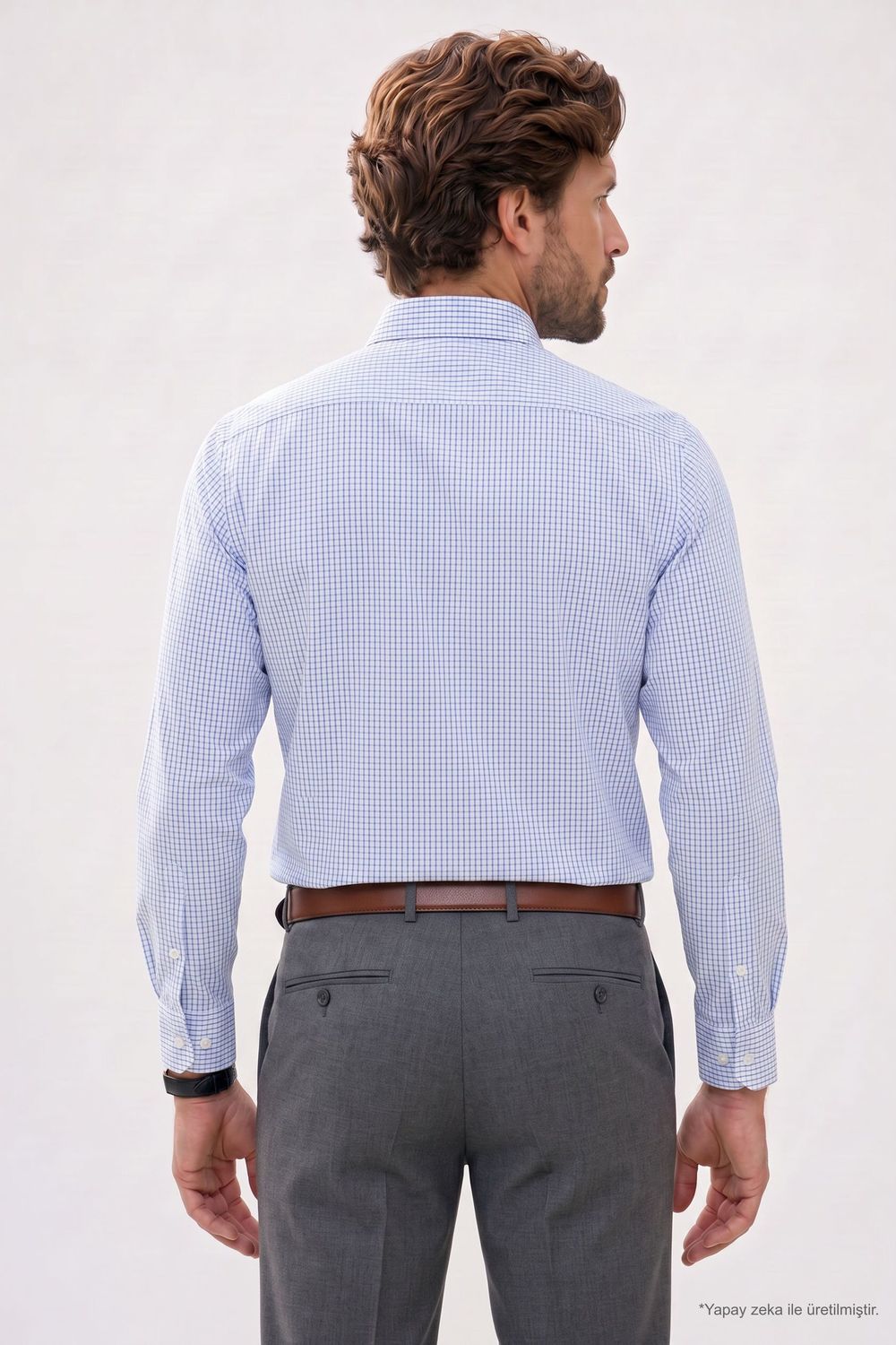 REGULAR FIT LONG SLV STRIPE STN GÖMLEK