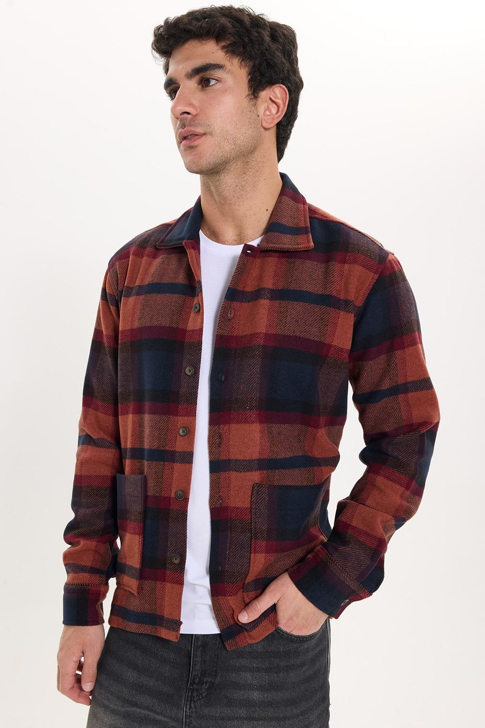 REGULAR FIT LONG SLV CHECK WINTER PAZ GÖMLEK