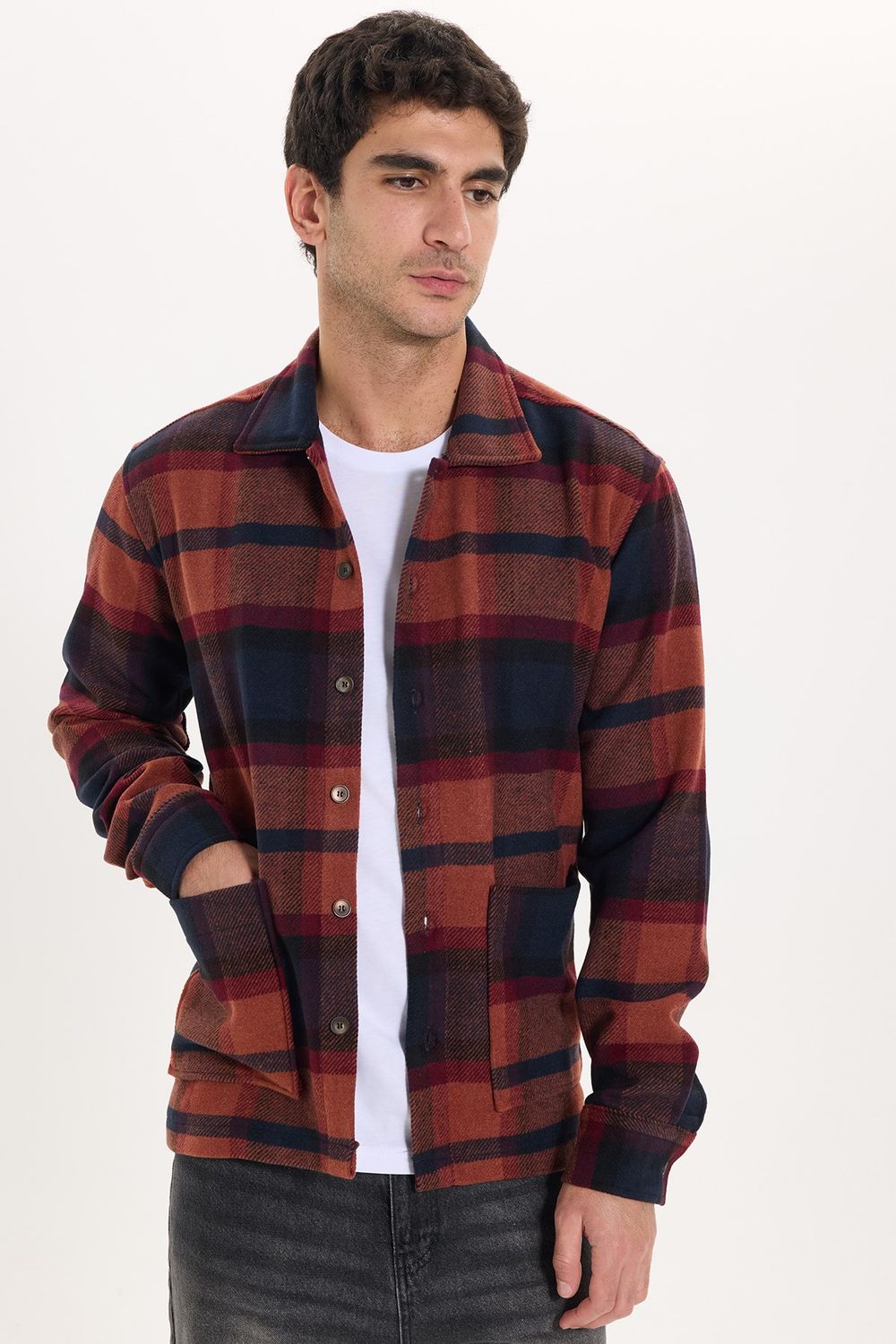 REGULAR FIT LONG SLV CHECK WINTER PAZ GÖMLEK