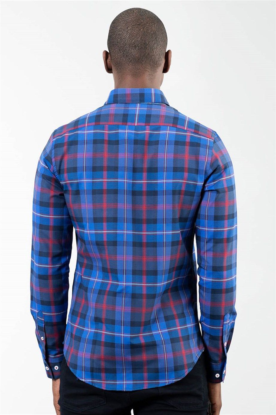 SLIM FIT LONG SLV CHECK AZTEC  GÃ–MLEK SLIM FIT CHECKED