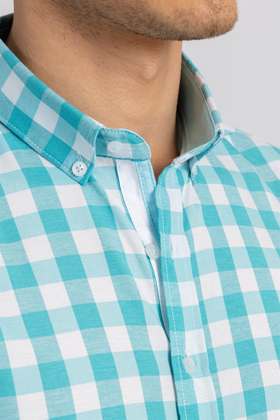 SLIM FIT LONG SLV CHECK AZTEC  GÖMLEK SLIM FIT CHECKED