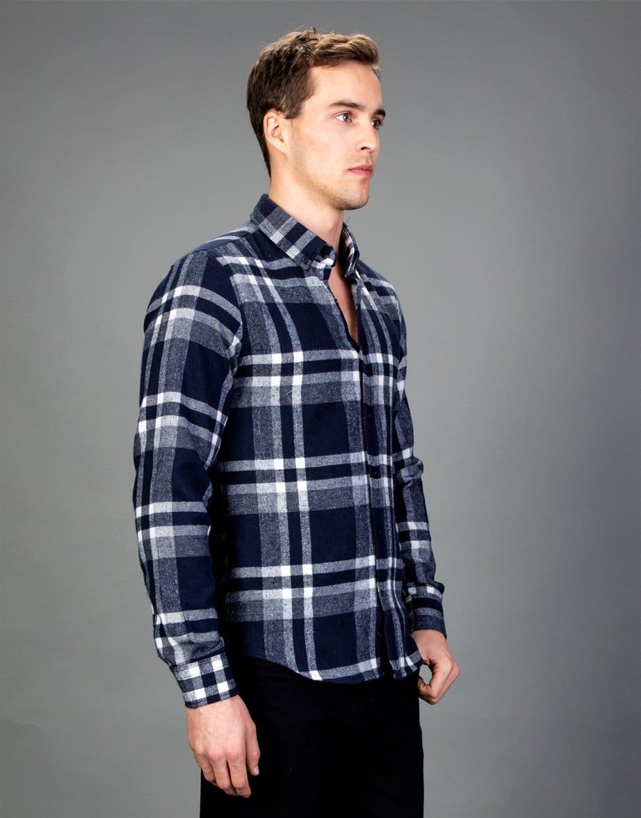 SLIM FIT LONG SLV CHECK WINTER TONE  GÖMLEK SLIM FIT WINTER SEASON