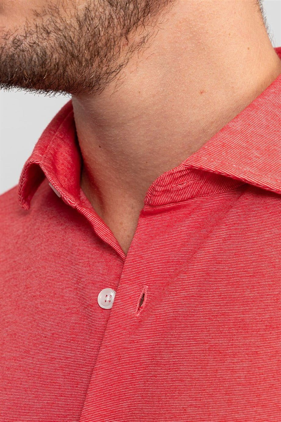 SLIM FIT LONG SLV GUILANO   GÖMLEK KNITTED SHIRTS