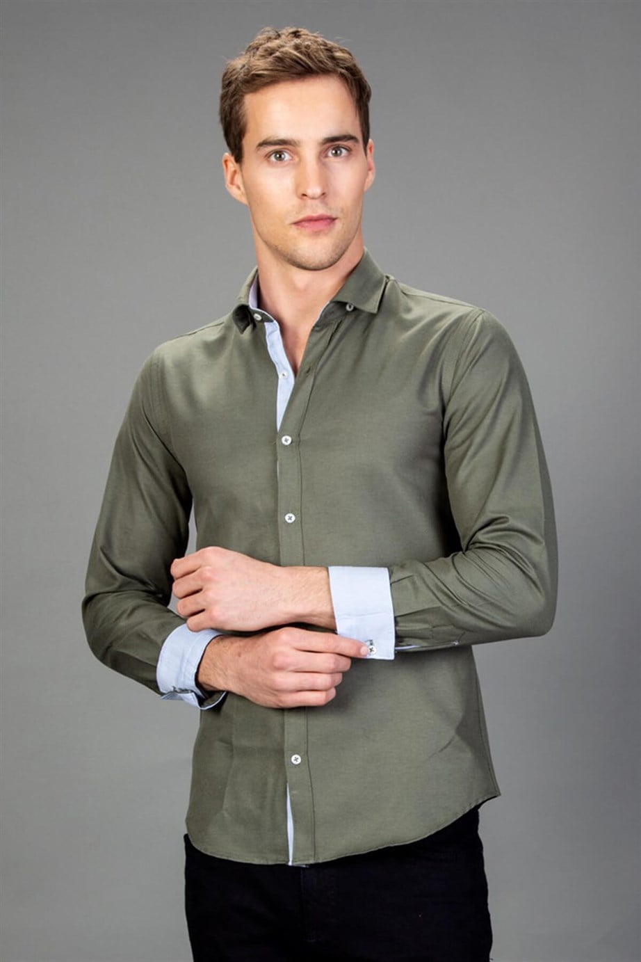 SLIM FIT LONG SLV TOLKO   GÖMLEK SLIM FIT SPORT - CASUAL