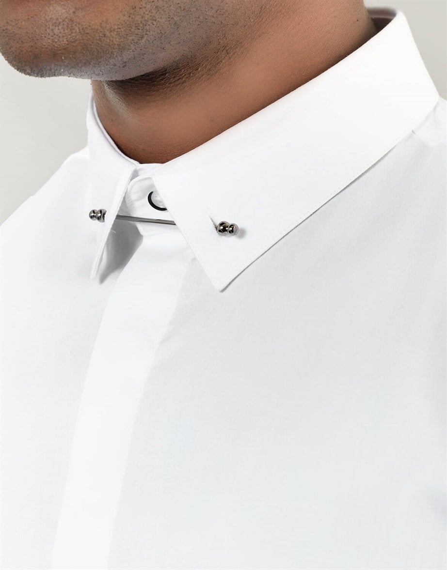 SLIM FIT LONG SLV VOLTZ-1   GÖMLEK EXCLUSIVE - PLAIN