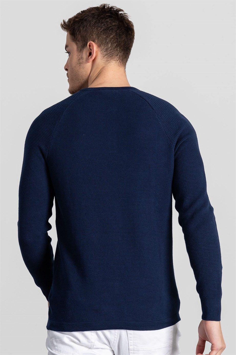 slim fit üç düğmeli yaka kareli