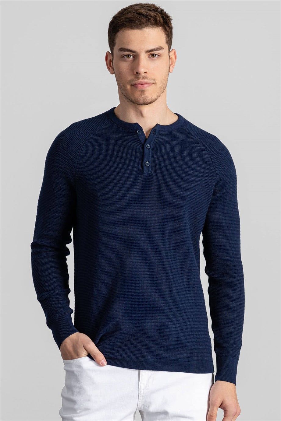 slim fit üç düğmeli yaka kareli
