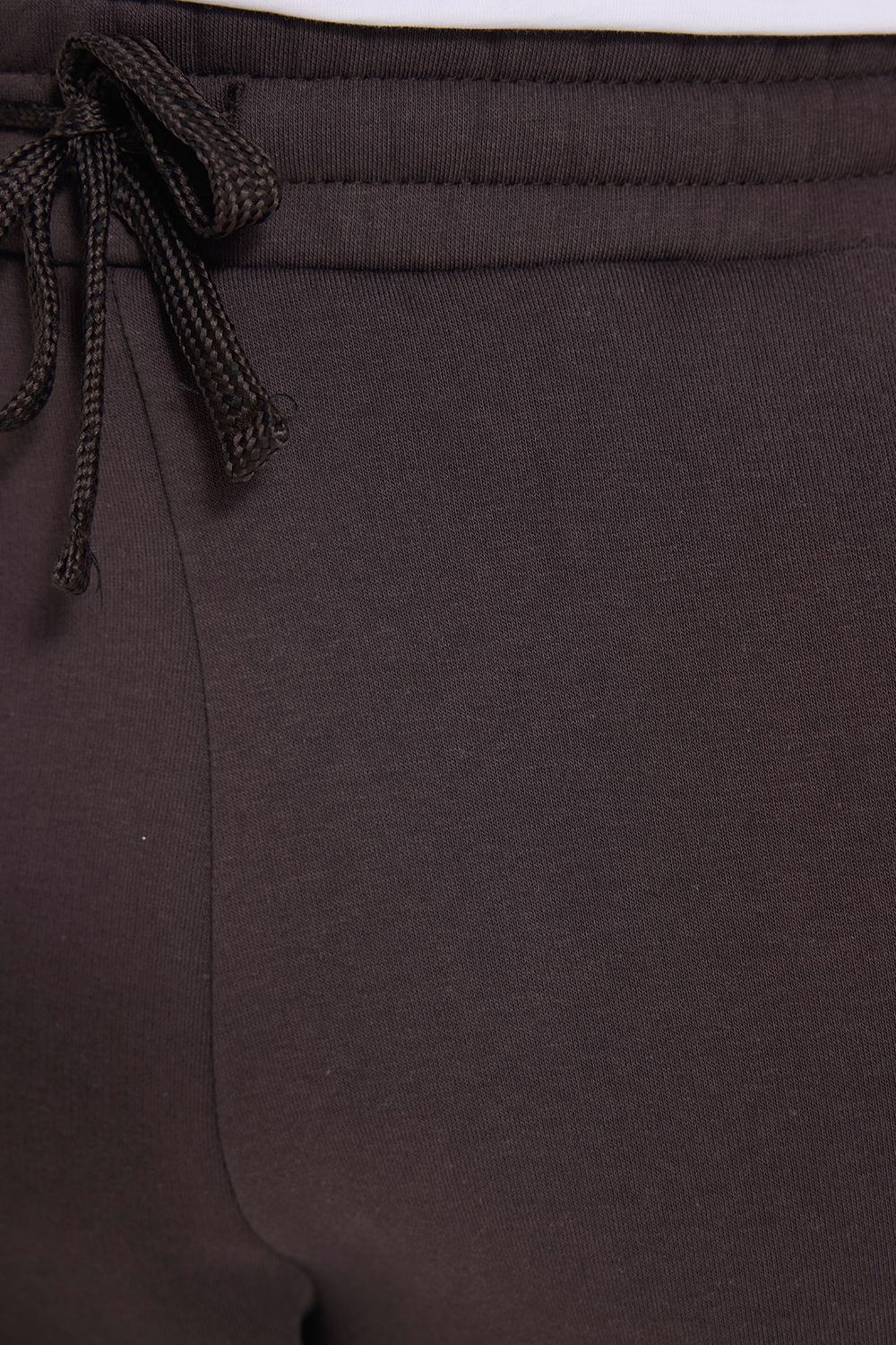 Unisex Relax Fit Rahat Kesim Şardonlu 3 Cepli Lastikli Jogger Paça Kahverengi Eşofman Altı