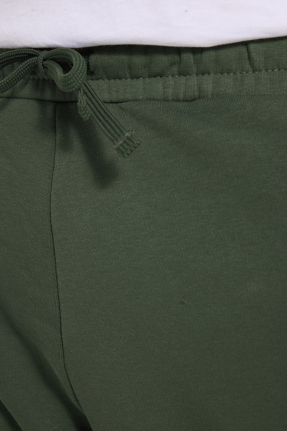 Unisex Relax Fit Rahat Kesim Şardonlu 3 Cepli Lastikli Jogger Paça Yeşil Eşofman Altı