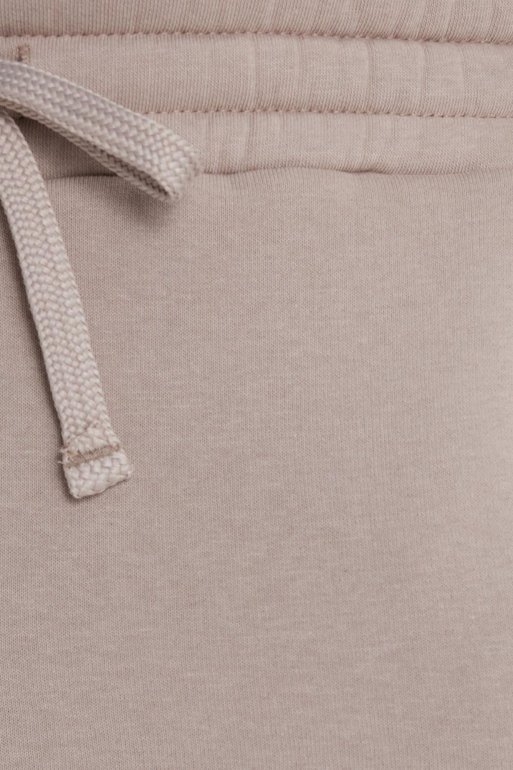 Unisex Relax Fit Rahat Kesim Şardonlu 3 Cepli Lastikli Jogger Paça Bej Eşofman Altı