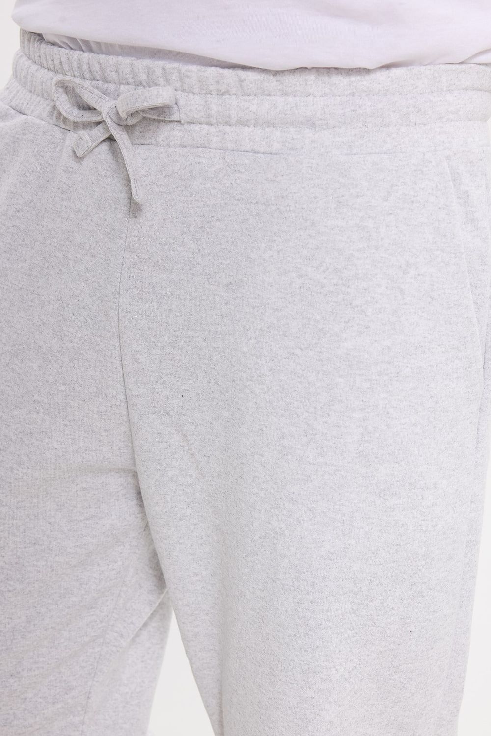 Erkek Regular Fit Klasik Kesim Beli Bağcıklı Jogger Cepli Lastikli Paça Gri Eşofman Altı