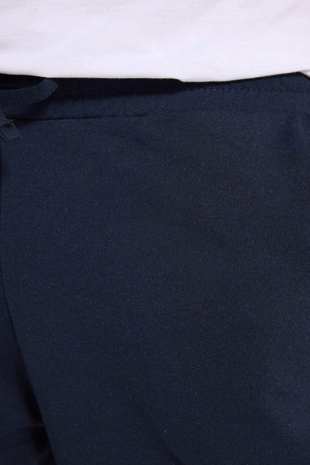 Erkek Regular Fit Klasik Kesim Beli Bağcıklı Jogger Cepli Lastikli Paça Lacivert Eşofman Altı
