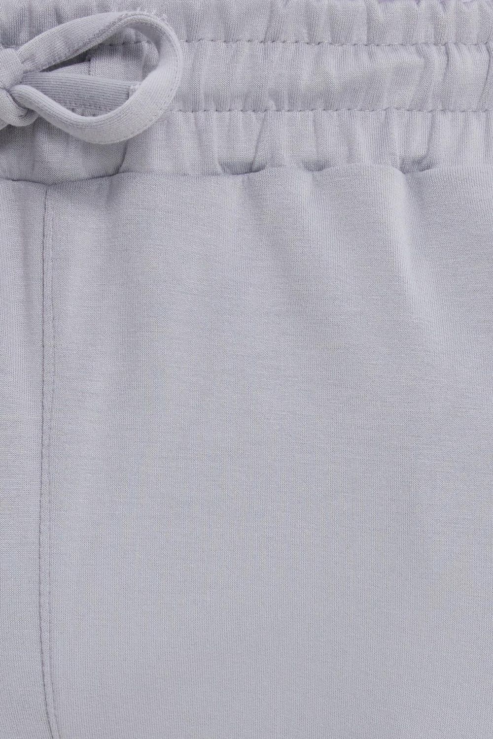 Erkek Slim Fit Dar Kesim Beli Bağcıklı 3 Cepli Geniş Paça Gri Eşofman Altı