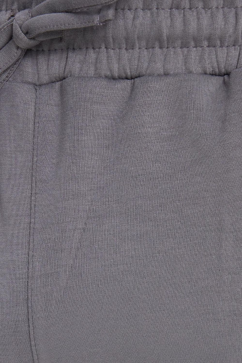 Erkek Slim Fit Dar Kesim Beli Bağcıklı 3 Cepli Geniş Paça Açık Füme Eşofman Altı