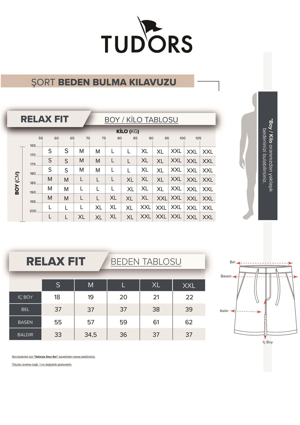 Erkek Relax Fit Rahat Kesim Yandan Cepli Kahverengi Bermuda Şort