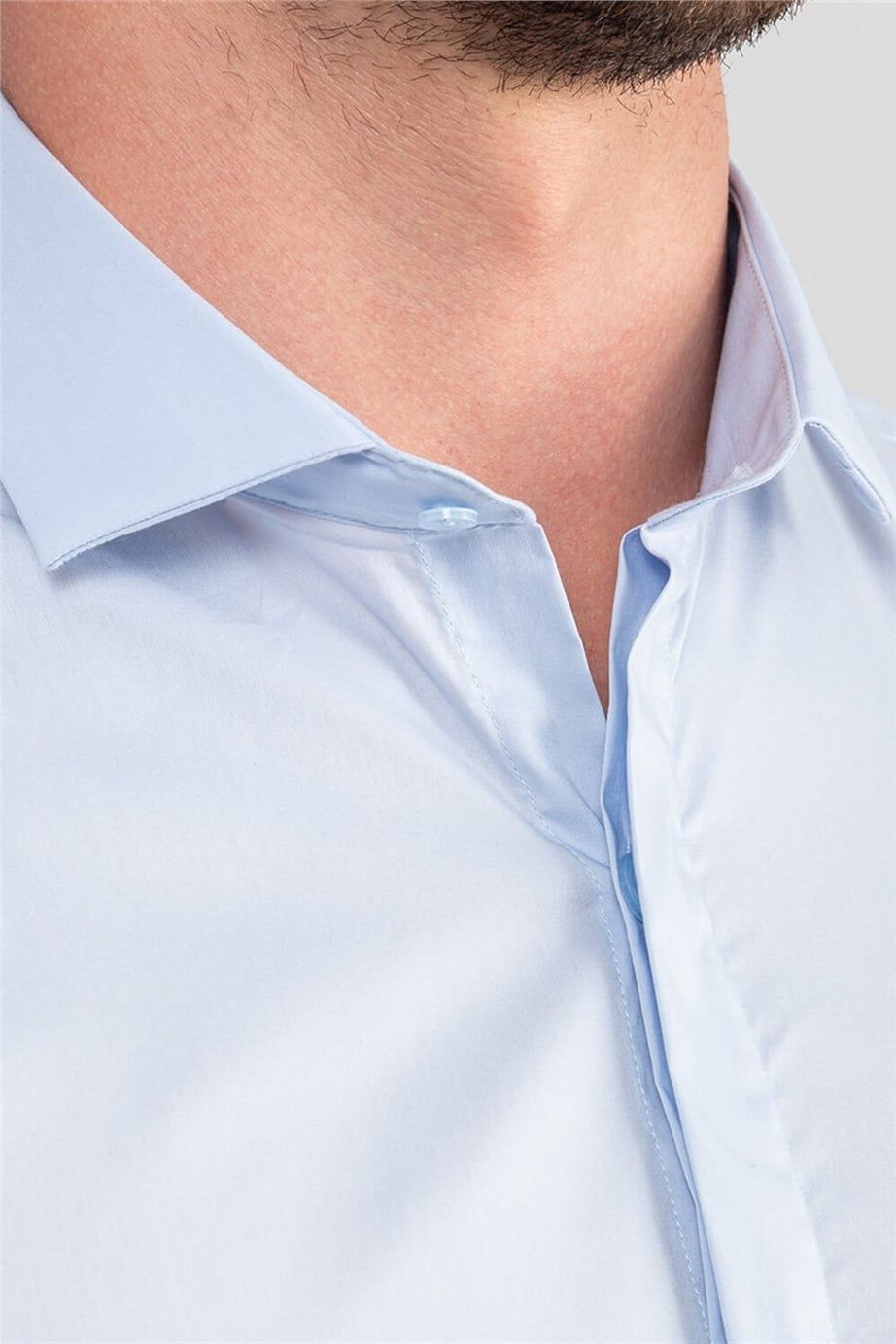 Süper Slim Fit Dar Kesim Erkek Gömlek