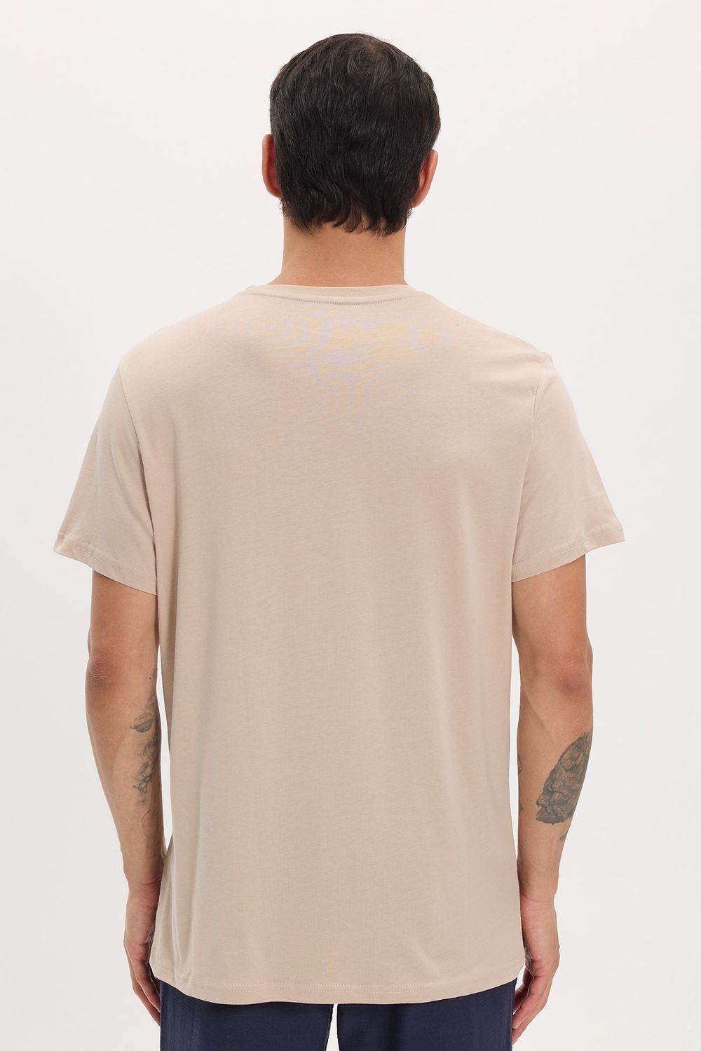 Unisex Slim Fit Dar Kesim %100 Pamuk Yumuşak Dokulu Taş Bisiklet Yaka Tişört