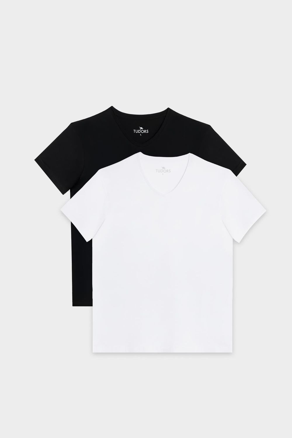 Erkek Slim Fit Dar Kesim V Yaka %100 Organik Pamuk Yumuşak Dokulu Kısa Kol Tişört