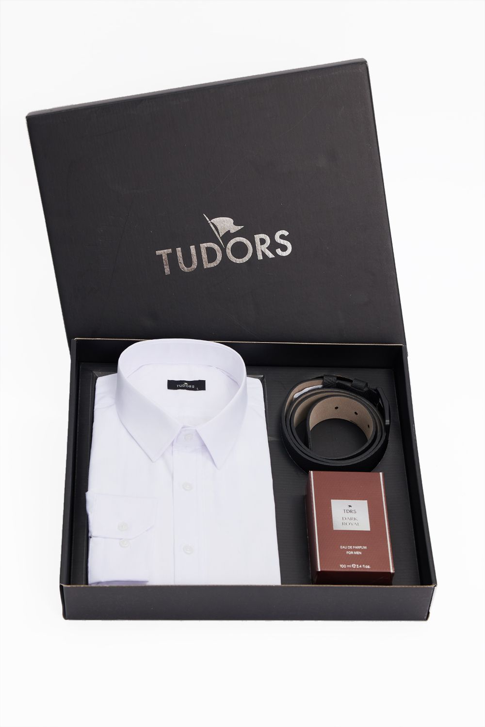 SET BOX -PARFUME-SHIRT-BELT