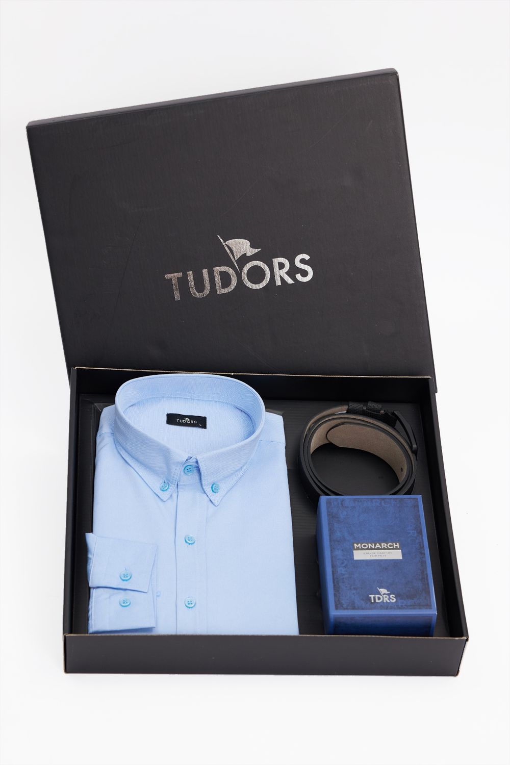 SET BOX -PARFUME-SHIRT-BELT