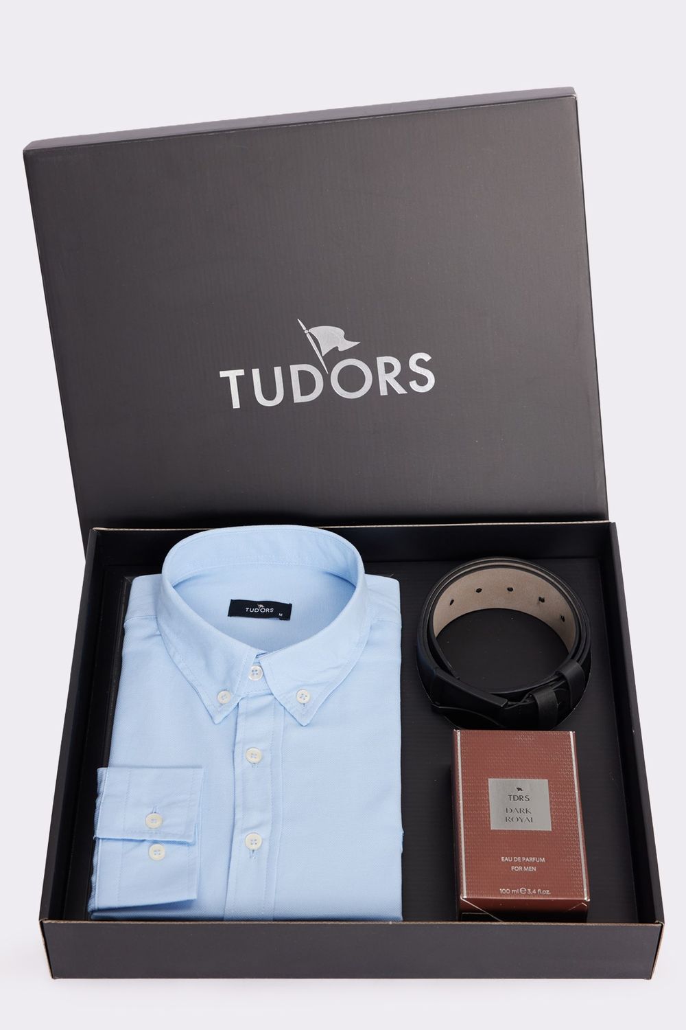 SET BOX -PARFUME-SHIRT-BELT