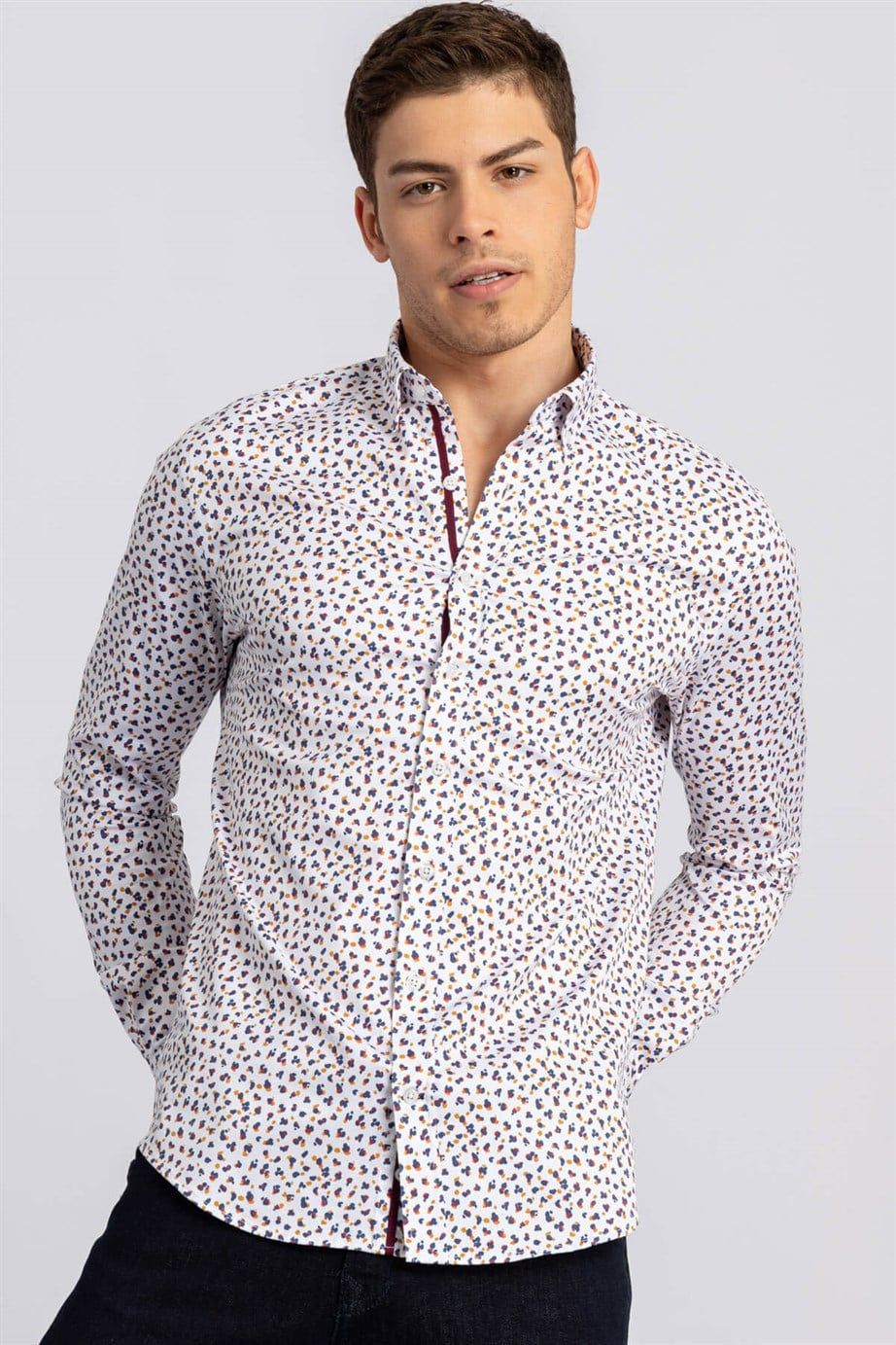 SUPER SLIM FIT LONG SLV ERKON   GÖMLEK SLIM FIT FASHIONABLE