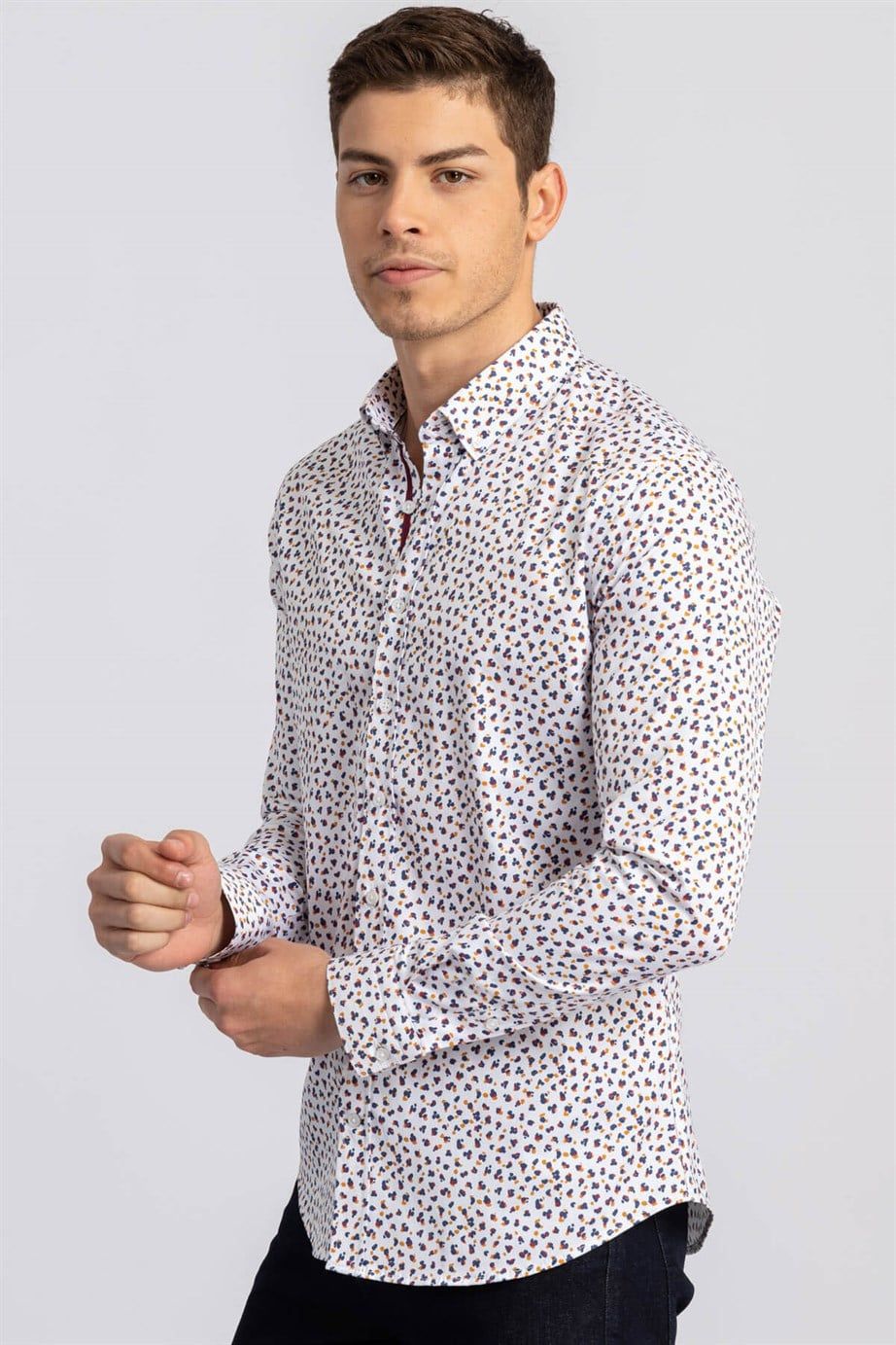 SUPER SLIM FIT LONG SLV ERKON   GÖMLEK SLIM FIT FASHIONABLE