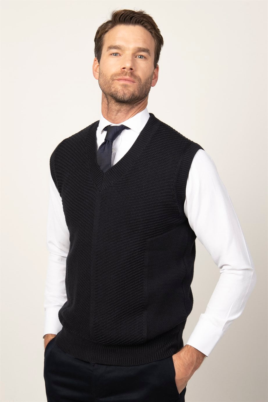 SLEEVELESS SWEATER ROSSI  SÜVETER