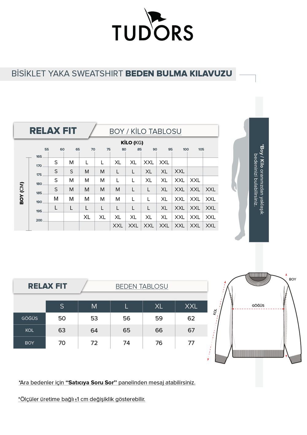 Unisex Relax Fit Rahat Kesim %100 Pamuk 3 İplik Basic Taş Renk Bisiklet Yaka Sweatshirt