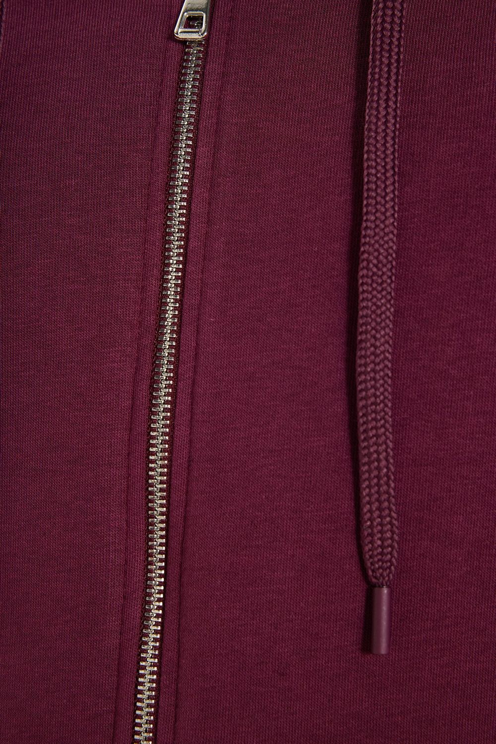 Unisex Relax Fit Rahat Kesim Pamuklu İçi Polarlı Çift Cepli Tam Fermuarlı Siyah Kapüşonlu Sweatshirt