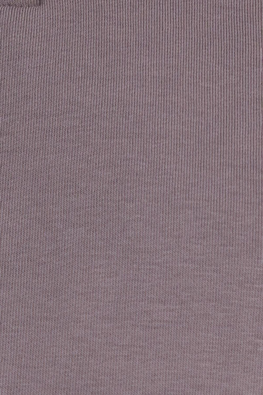 Kadın Relax Fit Rahat Kesim Pamuklu İçi Polarlı Yarım Fermuarlı Gri Dik Yaka Sweatshirt