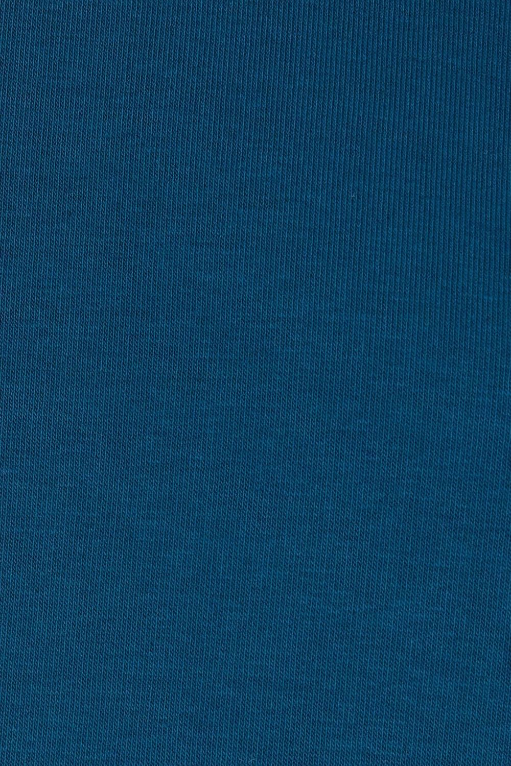 Kadın Relax Fit Rahat Kesim Pamuklu İçi Polarlı Yarım Fermuarlı İndigo Dik Yaka Sweatshirt