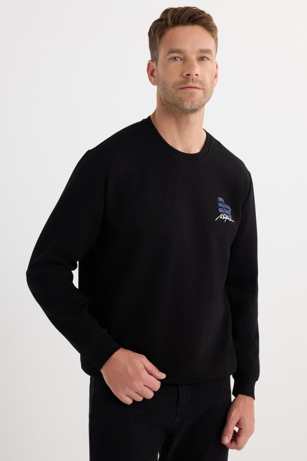 RELAX FIT SWEATSHIRT CREW NECK PRINT  BB