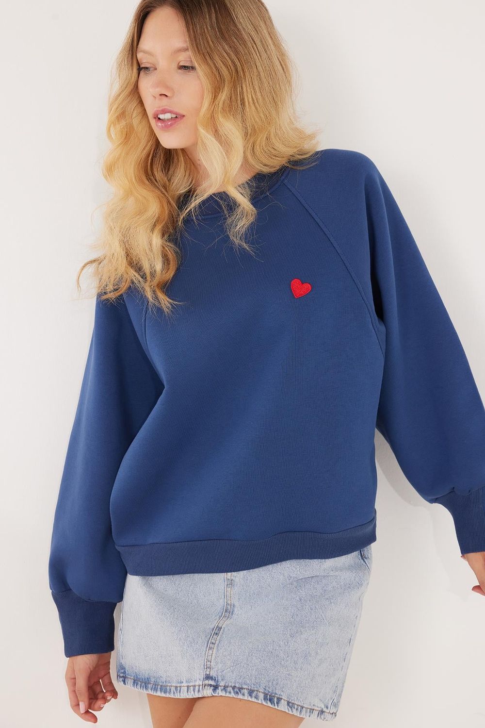 KADIN SWEATSHIRT BL NAKIŞLI 60251933