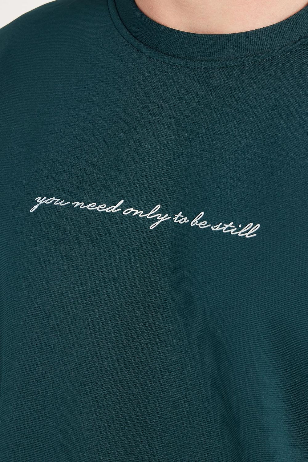 ERKEK BASKILI YOU NEED ONLY TO BE STILL HW 935 SWEATSHIRT