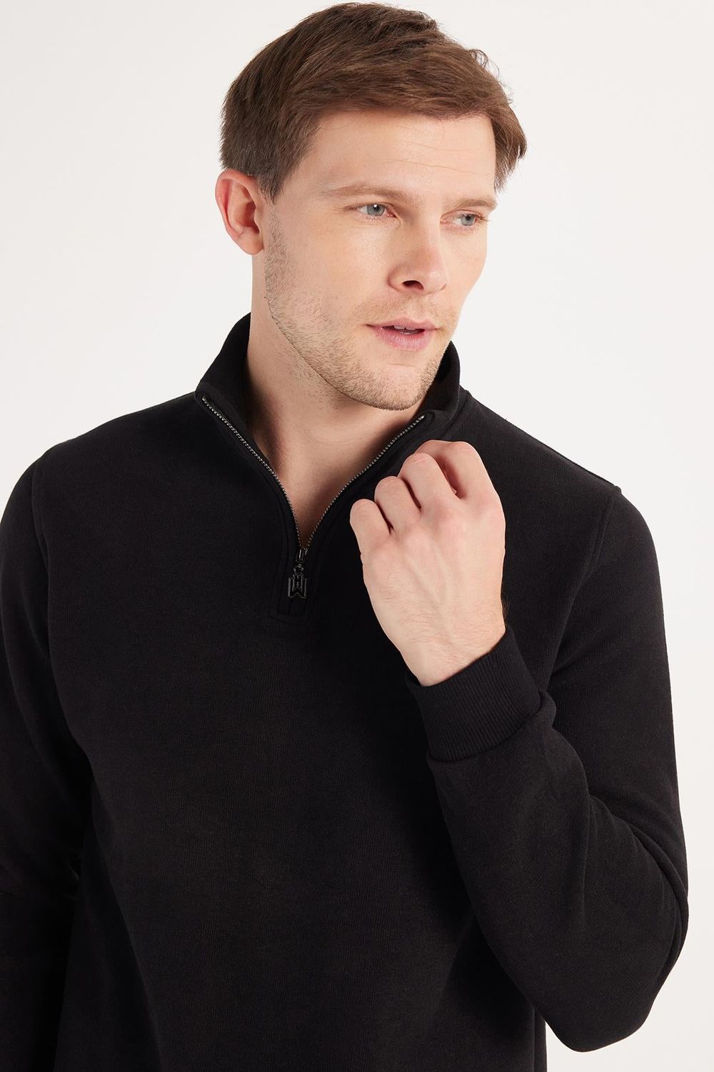 ERKEK SELANİK DİK YAKA  HW 933 SWEATSHIRT