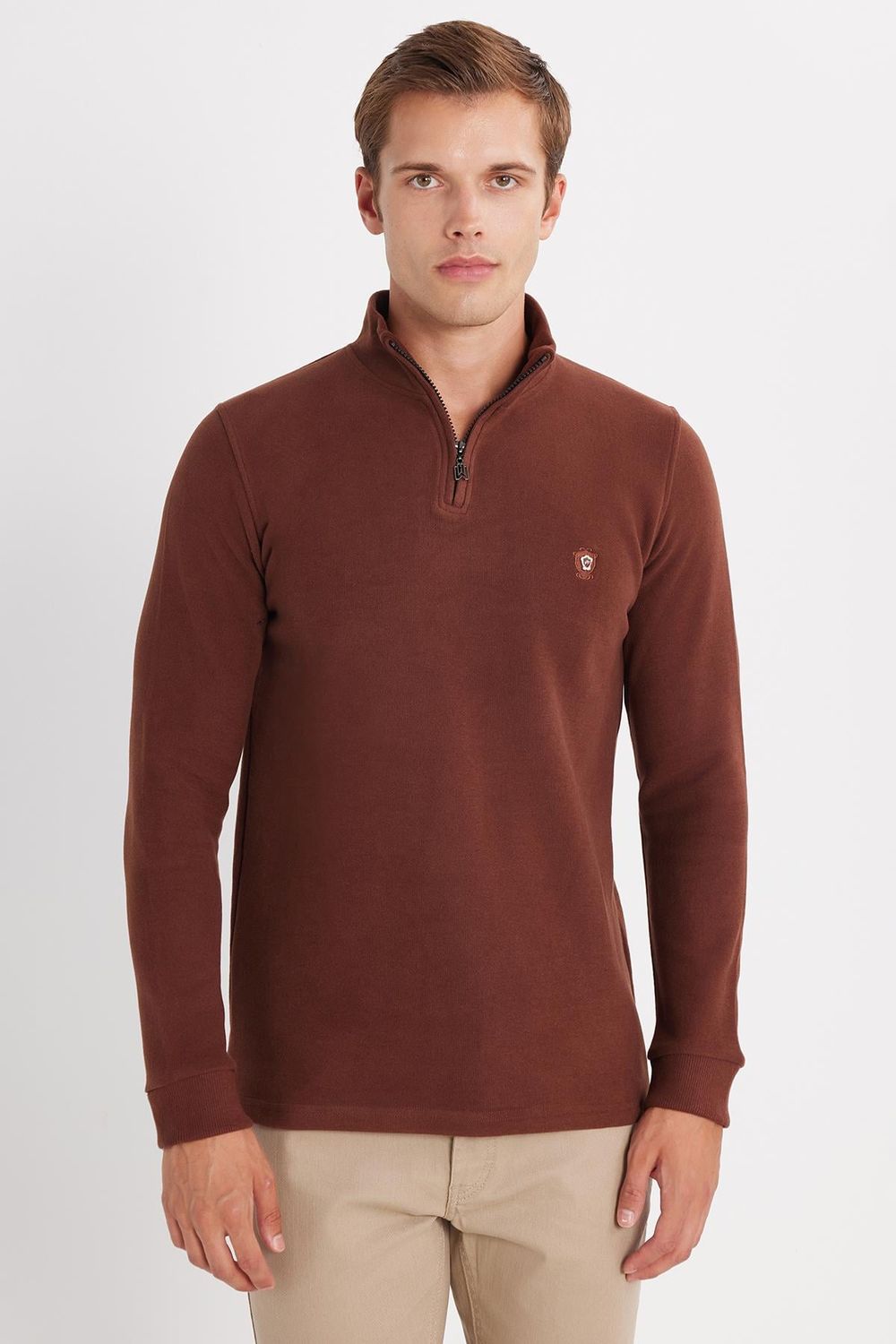 ERKEK SELANİK DİK YAKA  HW 933 SWEATSHIRT