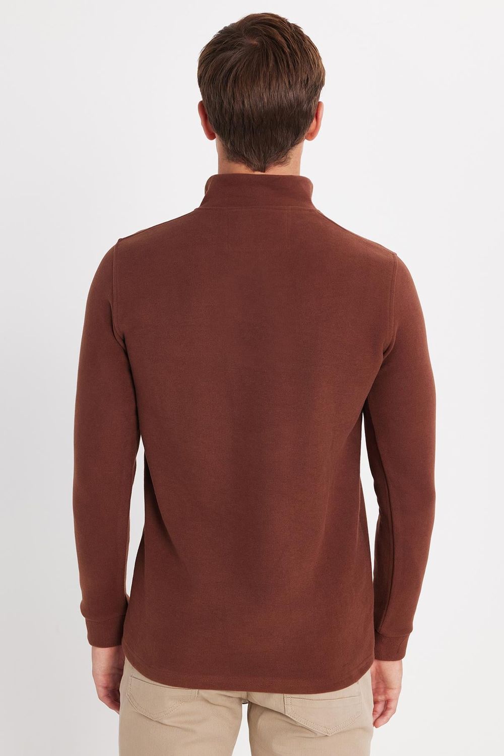 ERKEK SELANİK DİK YAKA  HW 933 SWEATSHIRT