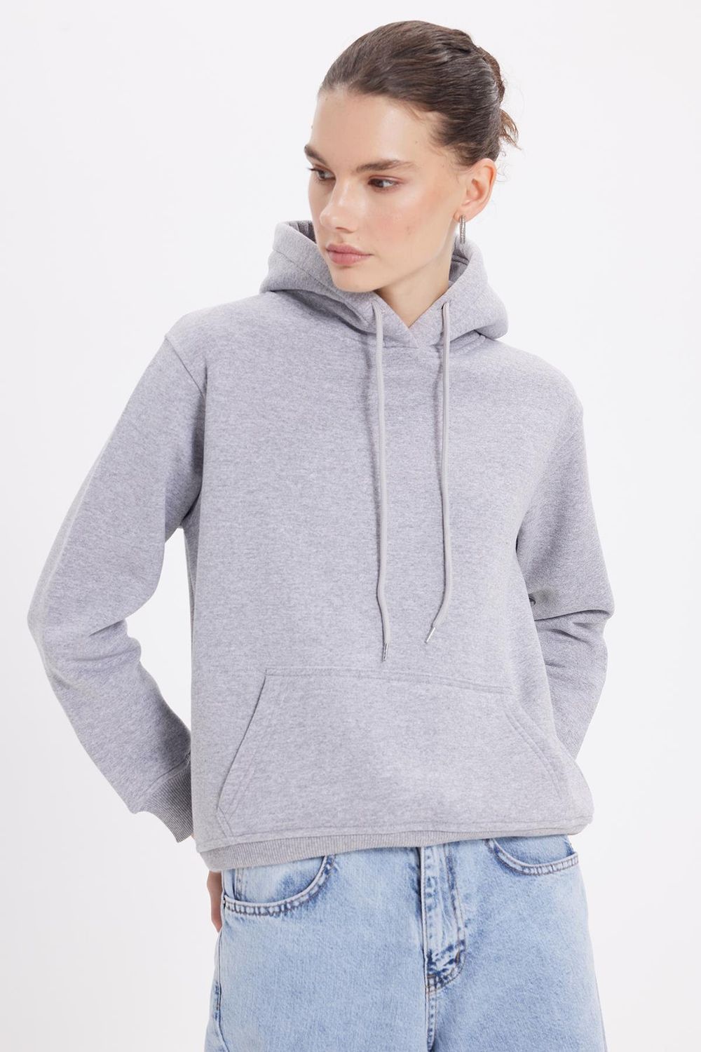 KADIN KAPÜŞONLU GM SWEATSHIRT