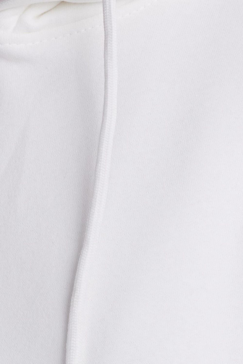 Kadın Relax Fit Rahat Kesim Pamuklu Kapüşonlu Kanguru Cepli Ekru Sweatshirt