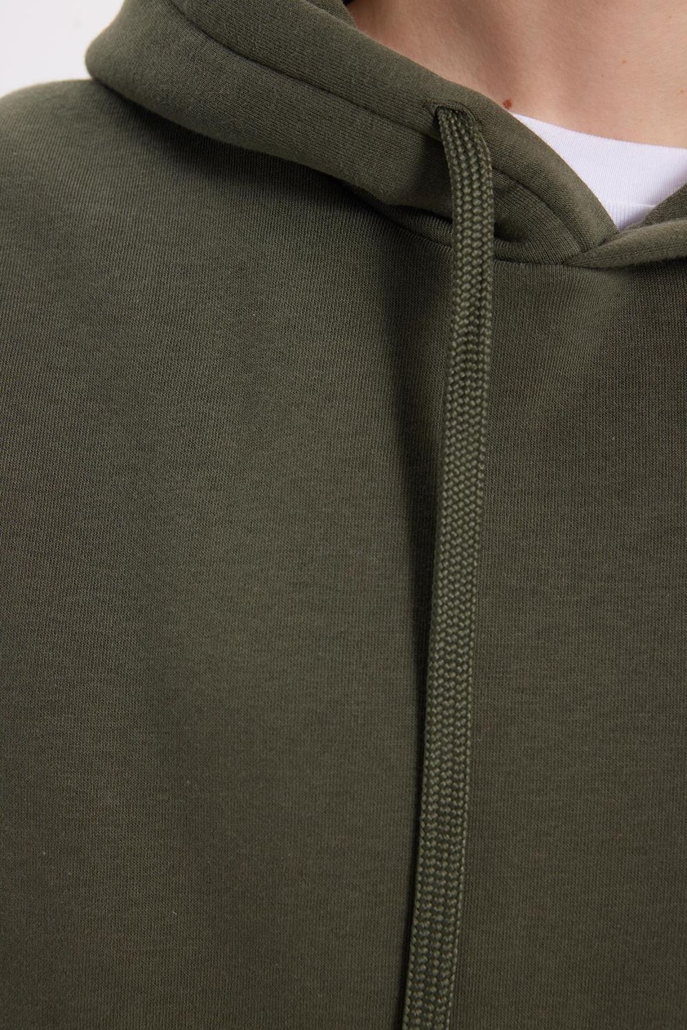 Oversize Pamuk Kapüşonlu Basic Unisex Sweatshirt