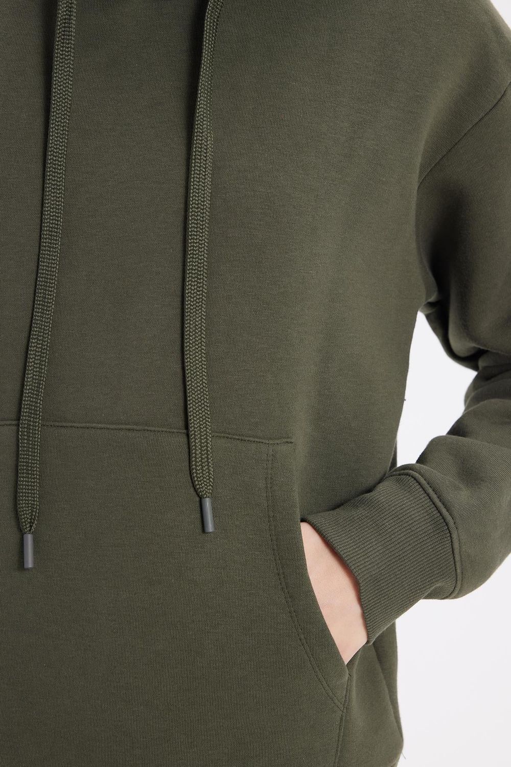 Oversize Pamuk Kapüşonlu Basic Unisex Sweatshirt