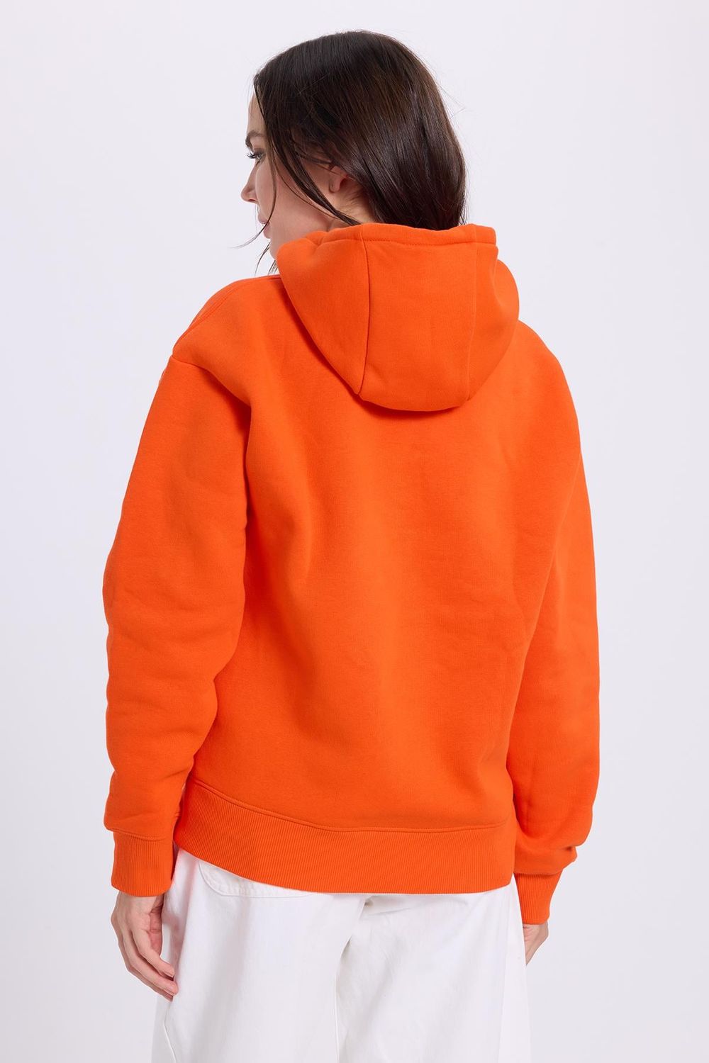 Oversize Pamuk Kapüşonlu Basic Unisex Sweatshirt