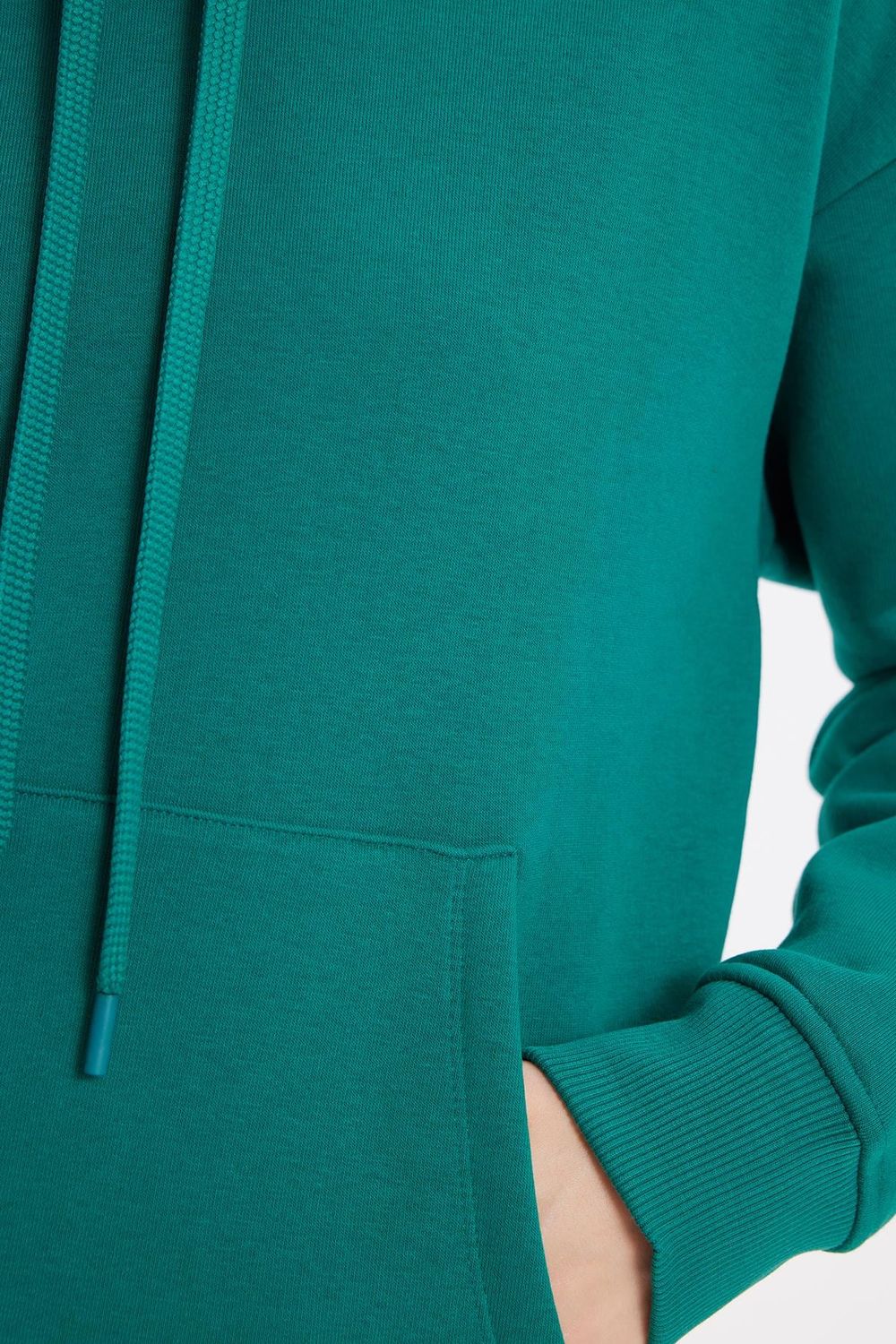 Oversize Pamuk Kapüşonlu Basic Unisex Sweatshirt