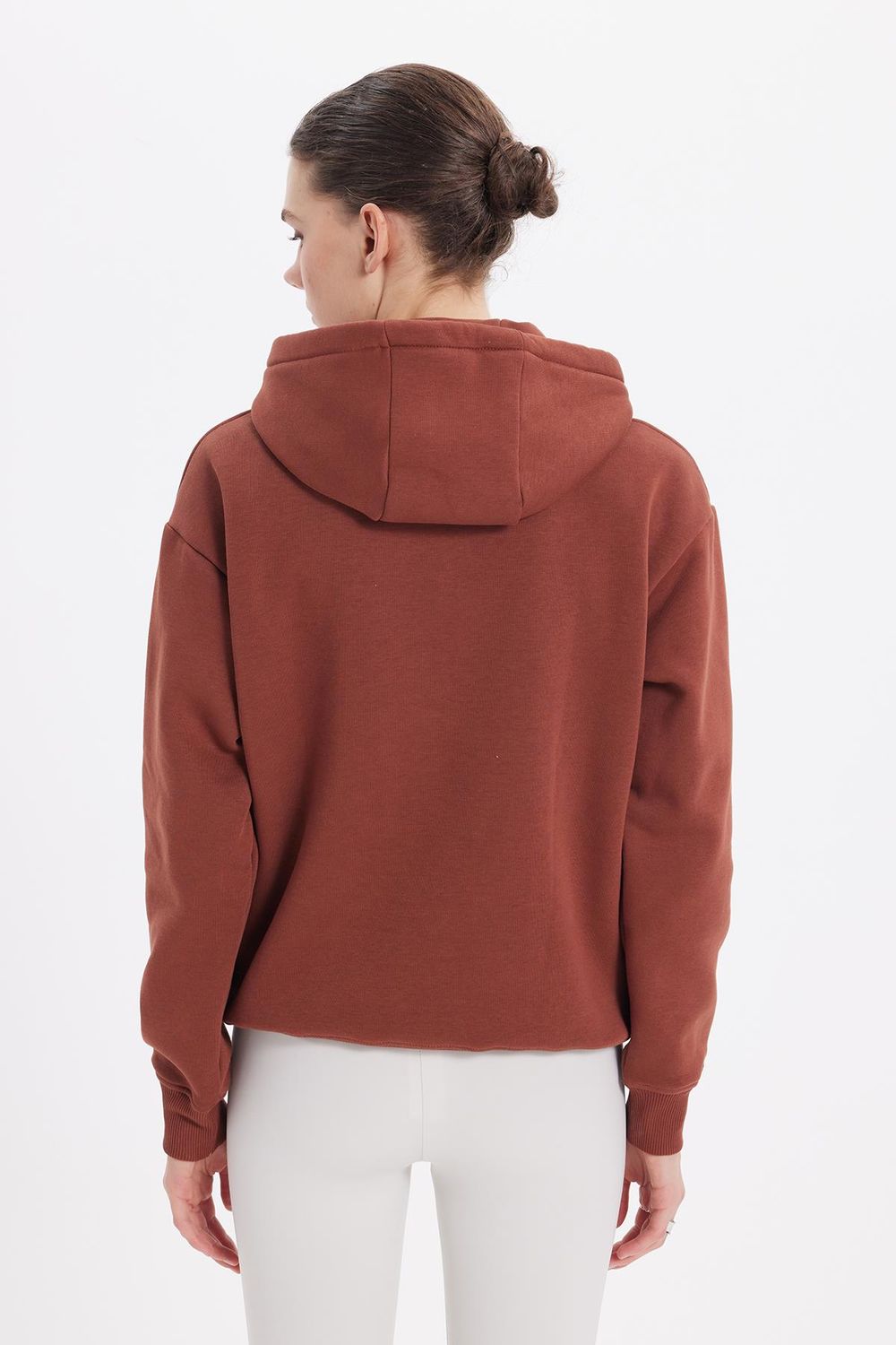 Oversize Pamuk Kapüşonlu Basic Unisex Sweatshirt