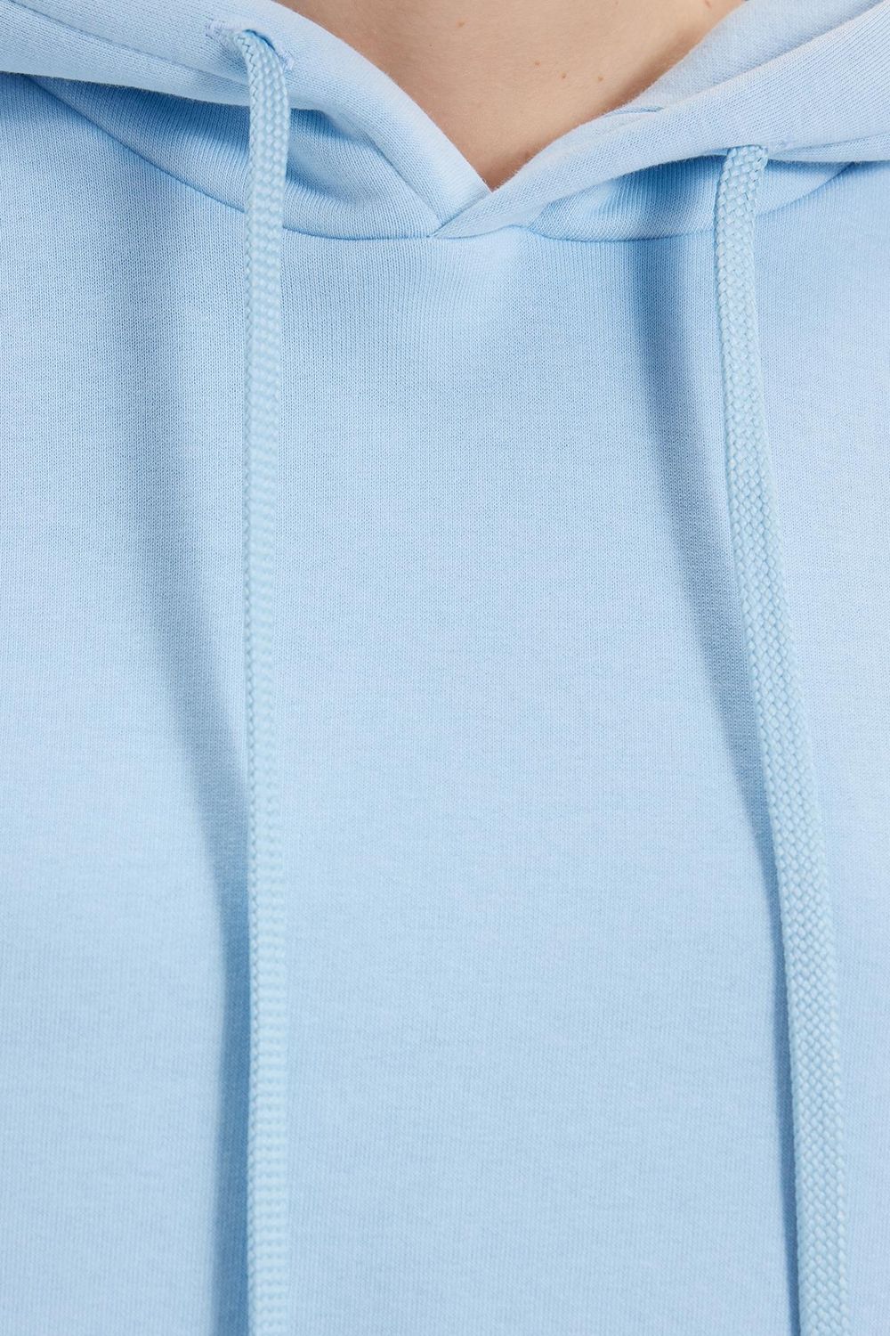 Oversize Pamuk Kapüşonlu Basic Unisex Sweatshirt